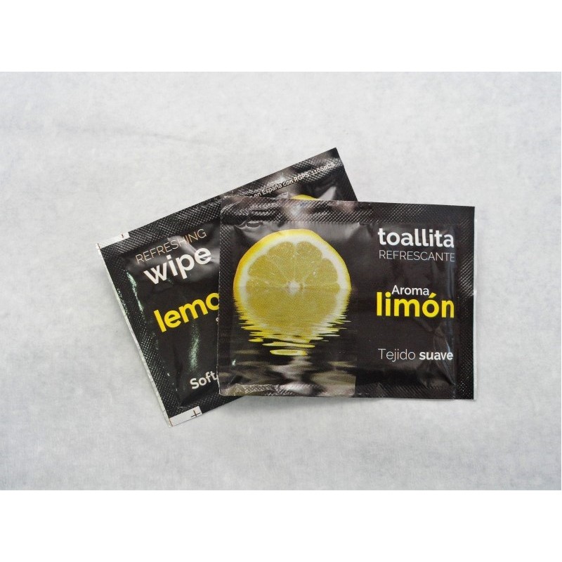 Toallitas refrescantes de limón non woven Toallitas refrescantes de limón non woven