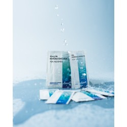 Toallitas hidroalcoholicas y sobres de gel hidroalcoholico en sobres individuales