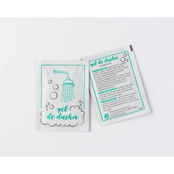 Sobres monodosis de gel de ducha