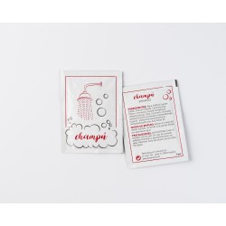 Sobres monodosis de champú