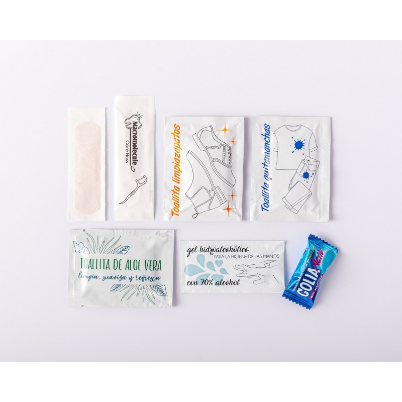 Kit de supervivencia para bodas. Regalo para invitados.