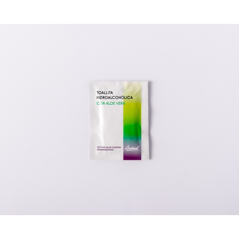 Toallitas hidroalcoholicas con aloe vera
