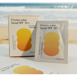 Sobres monodosis de Crema Solar Facial SPF 50+