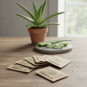 100 Toallitas de aloe vera con papel kraft